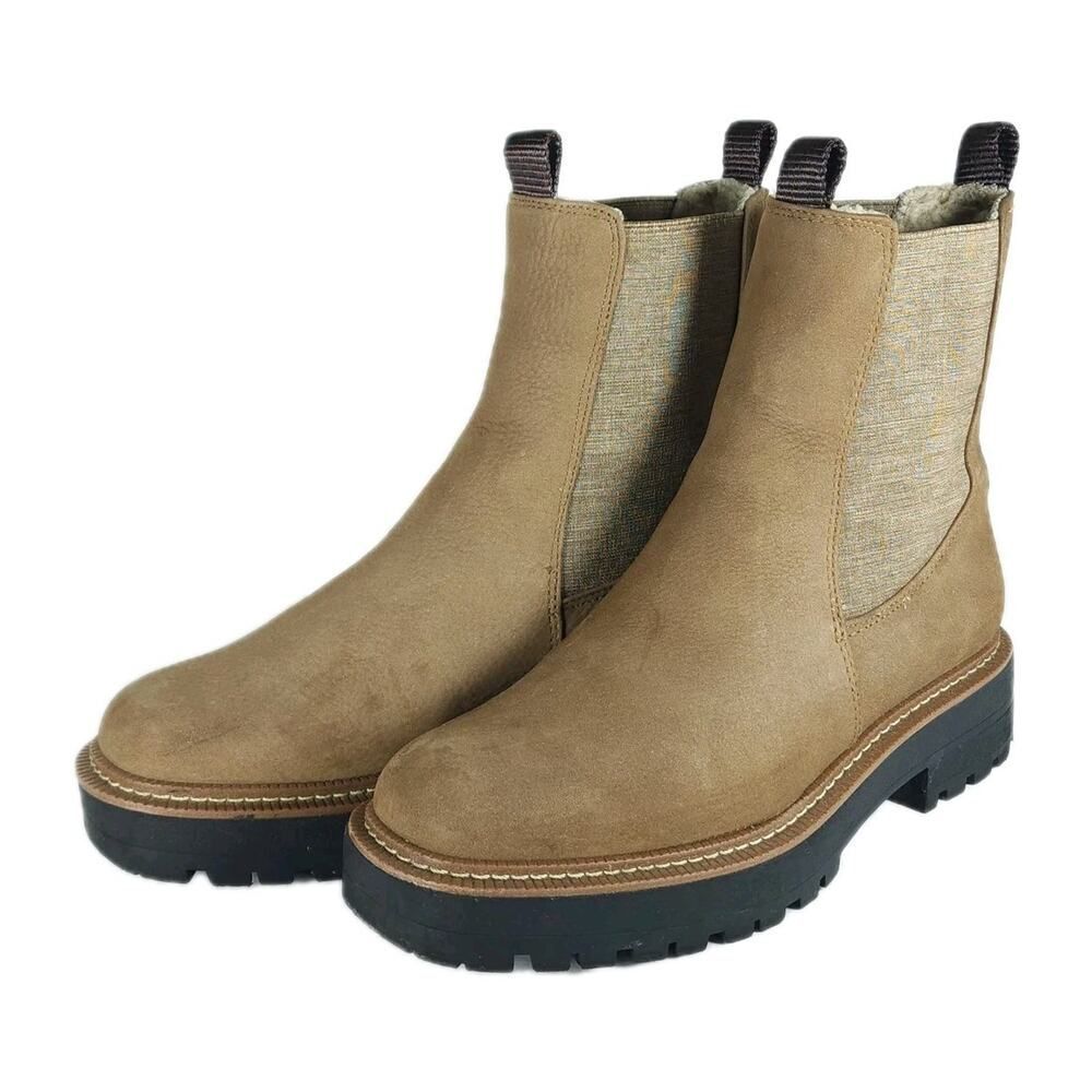 Sam Edelman Women's LAGUNA US9 Leather Tabaco Brown Lined Ankle Chelsea Boots